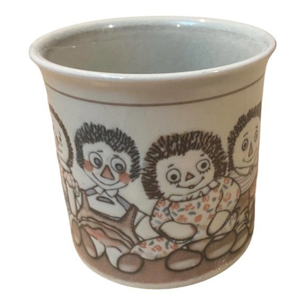 Vintage Raggedy Dolls Coffee Mug Rag Doll Cup - Picture 2 of 4